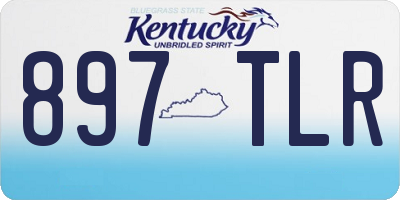 KY license plate 897TLR