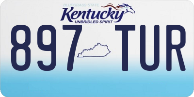 KY license plate 897TUR
