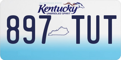 KY license plate 897TUT