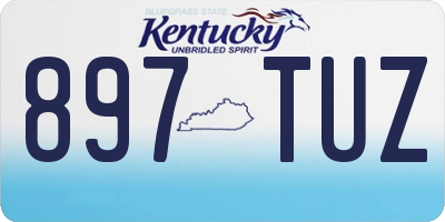 KY license plate 897TUZ