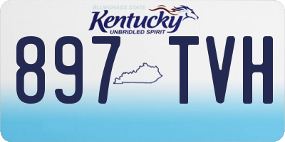 KY license plate 897TVH