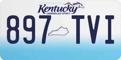 KY license plate 897TVI