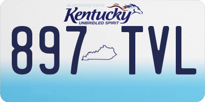 KY license plate 897TVL