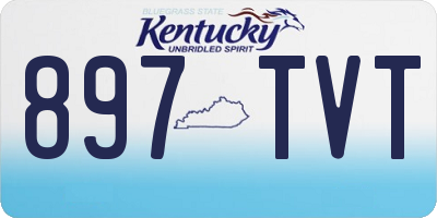 KY license plate 897TVT