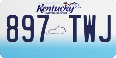 KY license plate 897TWJ