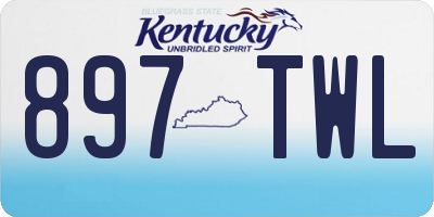 KY license plate 897TWL