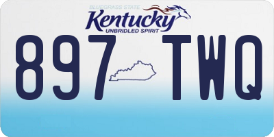 KY license plate 897TWQ