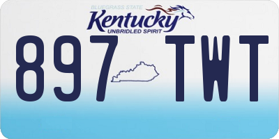 KY license plate 897TWT