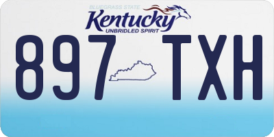 KY license plate 897TXH