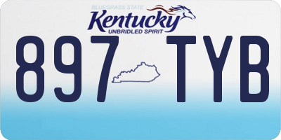 KY license plate 897TYB