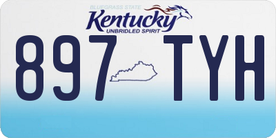 KY license plate 897TYH