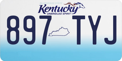 KY license plate 897TYJ