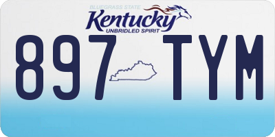 KY license plate 897TYM