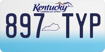 KY license plate 897TYP