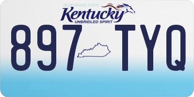 KY license plate 897TYQ