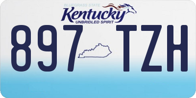 KY license plate 897TZH