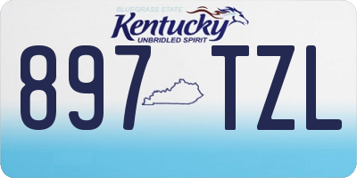 KY license plate 897TZL