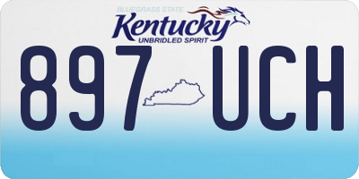 KY license plate 897UCH