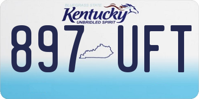 KY license plate 897UFT