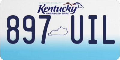 KY license plate 897UIL