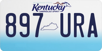 KY license plate 897URA
