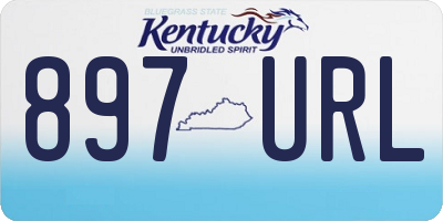 KY license plate 897URL