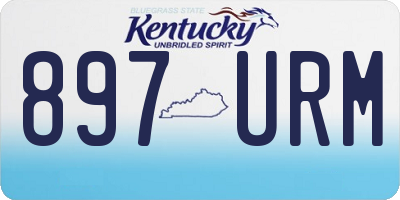 KY license plate 897URM