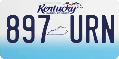KY license plate 897URN