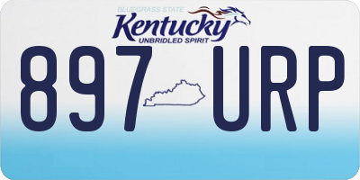 KY license plate 897URP