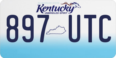 KY license plate 897UTC
