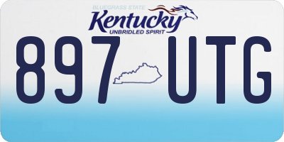 KY license plate 897UTG