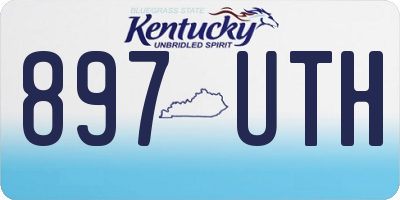 KY license plate 897UTH