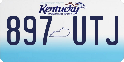 KY license plate 897UTJ