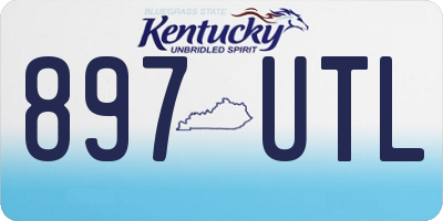 KY license plate 897UTL