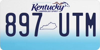 KY license plate 897UTM