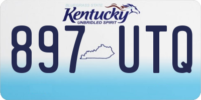 KY license plate 897UTQ