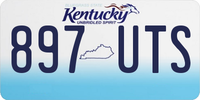 KY license plate 897UTS