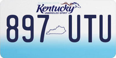 KY license plate 897UTU