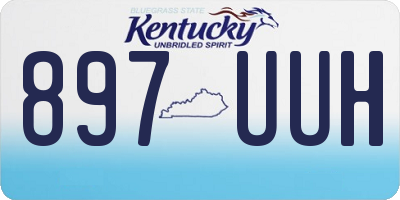 KY license plate 897UUH