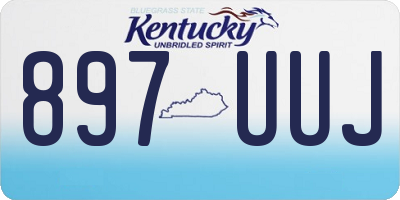 KY license plate 897UUJ