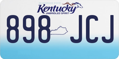 KY license plate 898JCJ