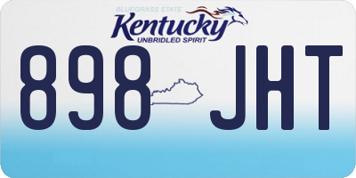 KY license plate 898JHT