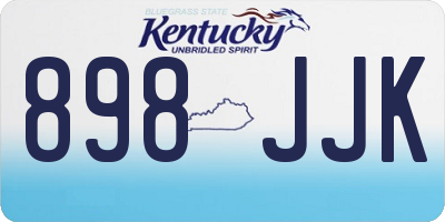 KY license plate 898JJK