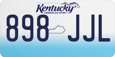 KY license plate 898JJL