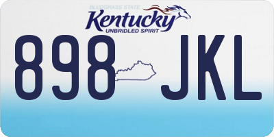 KY license plate 898JKL