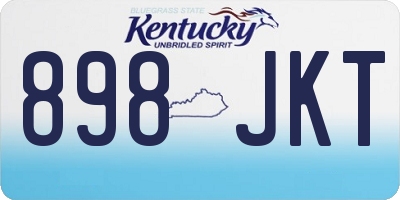 KY license plate 898JKT