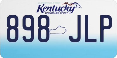 KY license plate 898JLP