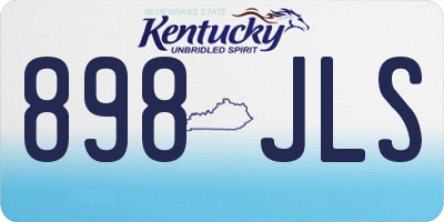 KY license plate 898JLS