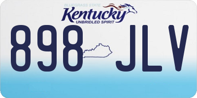 KY license plate 898JLV