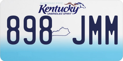 KY license plate 898JMM